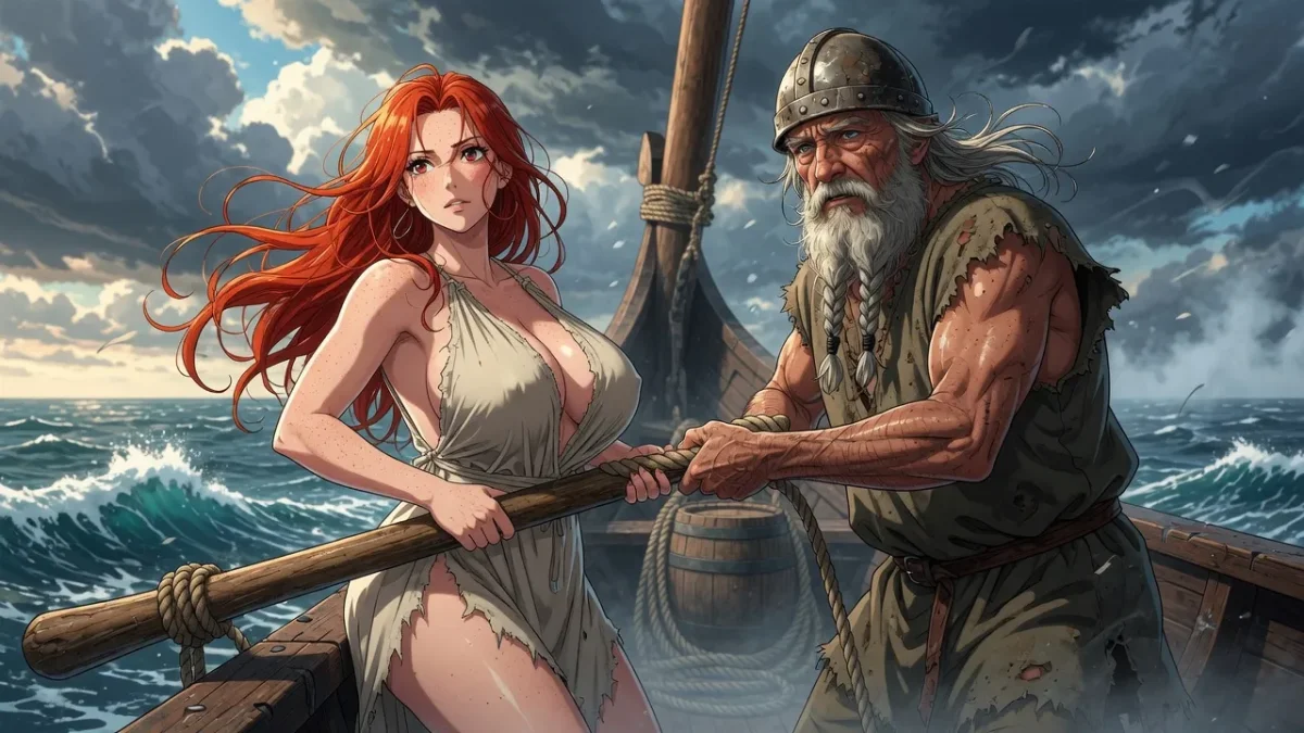 Viking Ship Woman