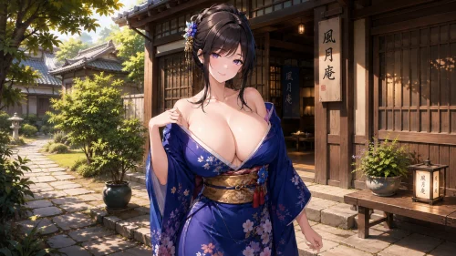 Geisha Anika blue