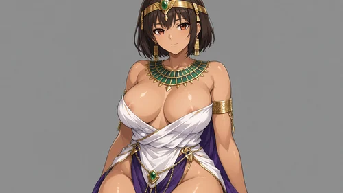 Dark Skin Beauty Waifu mit Schmuck (Var. 6)