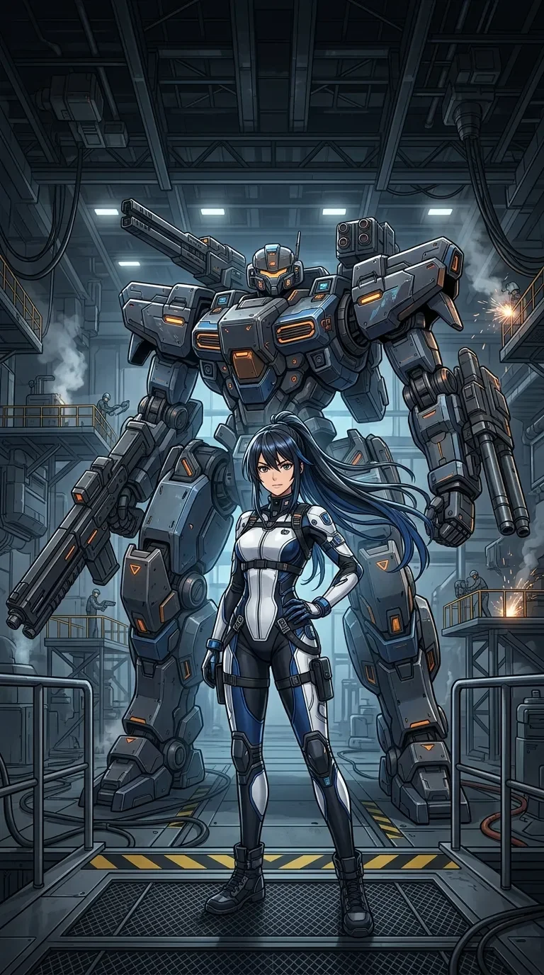 Futuristic Mecha Woman