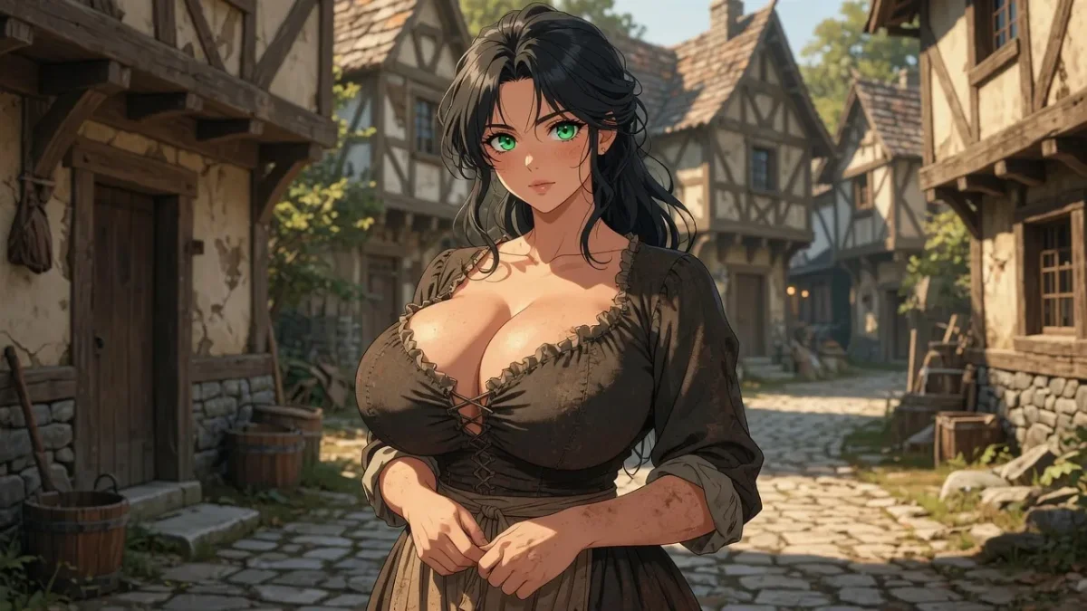 Village Street Dark Hair